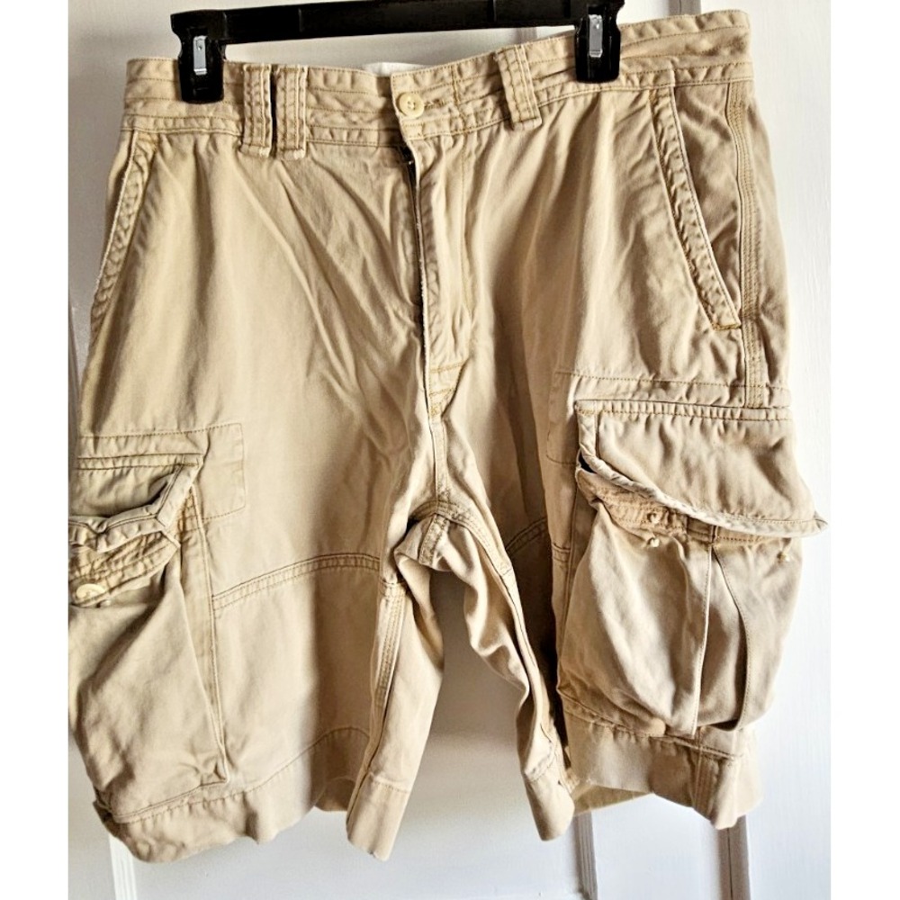 Polo Ralph Lauren Gellar fatigue shorts COTTON Khaki Tan 33